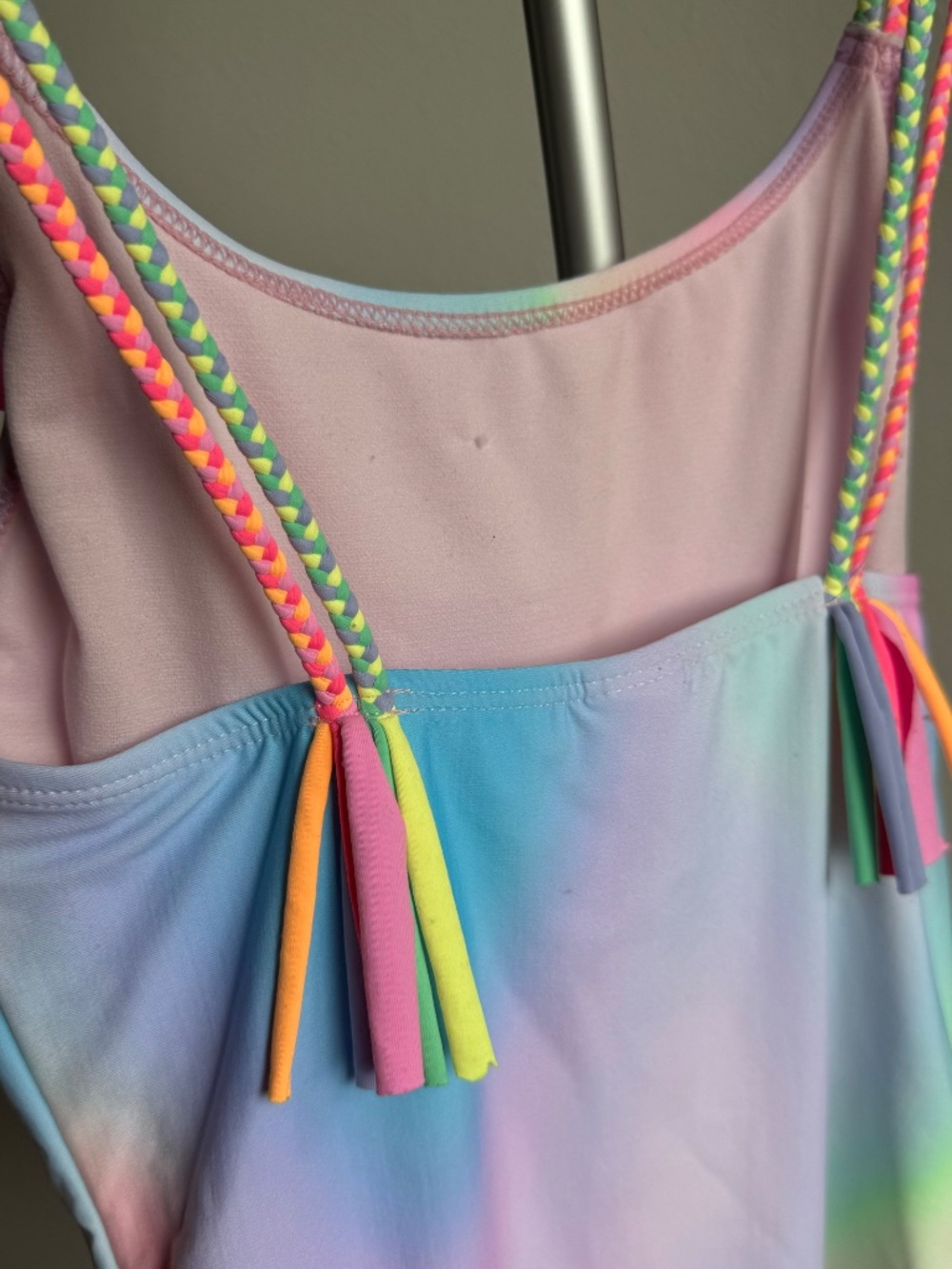 NWT Beach Lingo Girls Swimsuit One Piece Galaxy Rainbow Size 14 - Picture 9 of 12